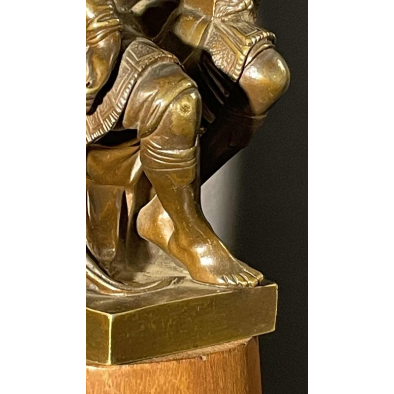 SAUVAGE Ron Liod - Bronze H. LUPPENS " Sculpture Lorenzo de Medici " after MichelAngelo