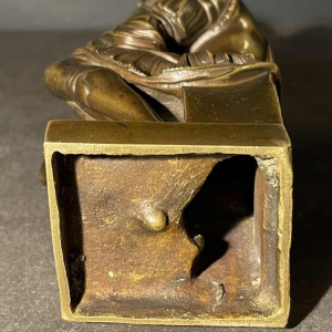 SAUVAGE Ron Liod - Bronze H. LUPPENS " Sculptuur Lorenzo de Medici " d'après MichelAngelo