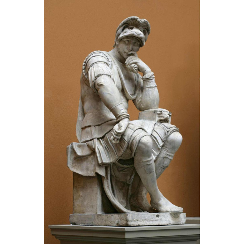 SAUVAGE Ron Liod - Bronze H. LUPPENS " Sculpture Lorenzo de Medici " after MichelAngelo