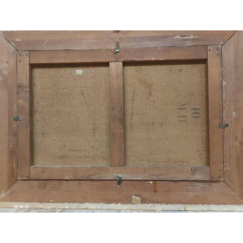 Madeleine Boudin - Schepen voor de haven - schilderij olieverf op doek, begin 20ste eeuw