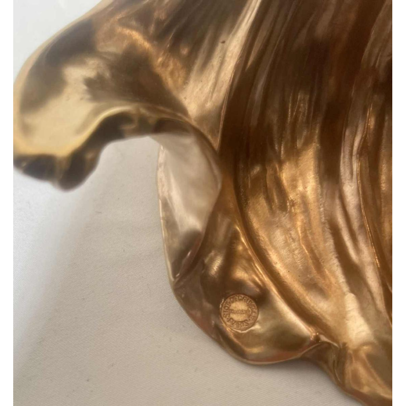 Raoul Larche “Loie Fuller“ sculpture Lampe danseuse en bronze Art Nouveau, ca 1900