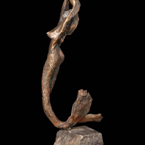 Guy Degrenne 'The mermaid' bronze sculpture