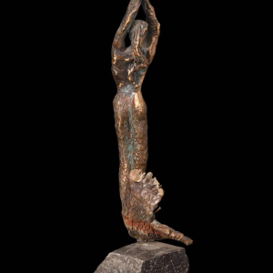 Guy Degrenne 'De zeemeermin' bronzen sculptuur