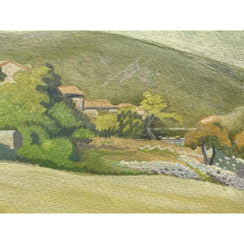 Pierre de Vaucleroy (Brussel 1892-1980) Landschap van de Provence gouache 27x37