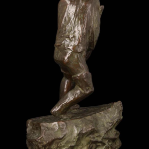 Frans van der Smissen "L'homme debout" sculpture en bronze patiné, première moitié XXe s