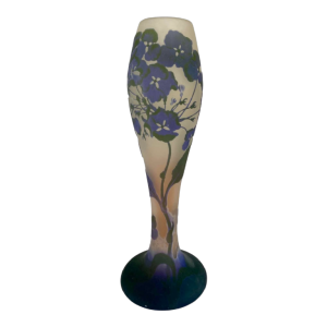 Manufacture Gallé à Nancy, vase Art Nouveau à décor d'hortensia, XXe s