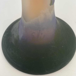 Manufacture Gallé Nancy, Art Nouveau vase decorated with hydrangeas, 20th century