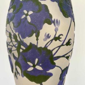 Manufacture Gallé à Nancy, vase Art Nouveau à décor d'hortensia, XXe s