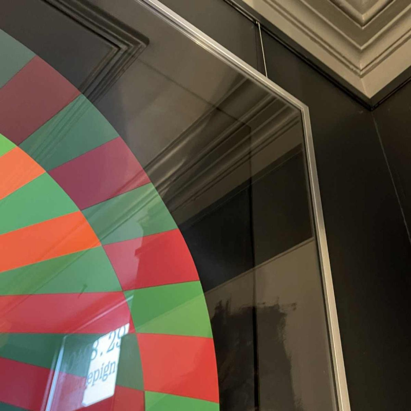 VICTOR VASARELY, Olympia Spirale, grote originele zeefdruk gesigneerd, 1972