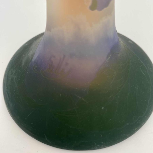 Manufacture Gallé Nancy, Art Nouveau vase decorated with hydrangeas, 20th century