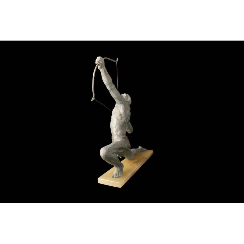 Jean de Roncourt "The archer" Art Deco sculpture in regula, ca 1920