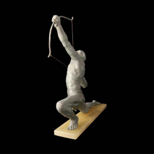 Jean de Roncourt "The archer" Art Deco sculpture in regula, ca 1920