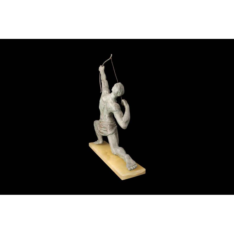 Jean de Roncourt "L'archer" sculpture Art Déco en régule, ca 1920