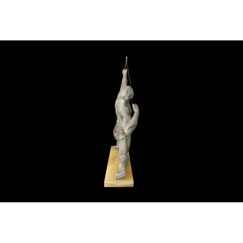 Jean de Roncourt "L'archer" sculpture Art Déco en régule, ca 1920