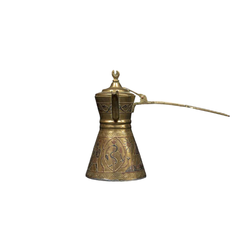 Cafetière Dallah égyptienne : symbole d'hospitalité et de richesse culturelle, 20ème siècle