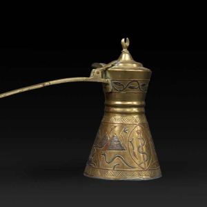 Egyptische Dallah koffiepot: Symbool van gastvrijheid en culturele rijkdom, 20e eeuw