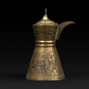Egyptian Dallah coffee pot: Symbol of hospitality and cultural wealth, 20th century
