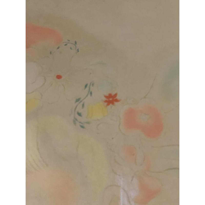 ROGER DE RUYCKE ' La Belle Corisande ' naakte vrouw, aquatint print, ca 1950