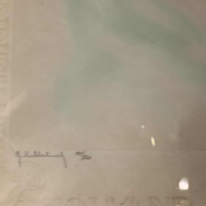 ROGER DE RUYCKE ' La Belle Corisande ' femme nue, gravure Ã  l'aquatinte, 1950