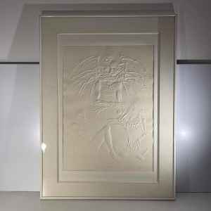 Pieter Oriesek 'Faust' Devil exchanging his soul for knowledge and youth - embossed paper EA/100