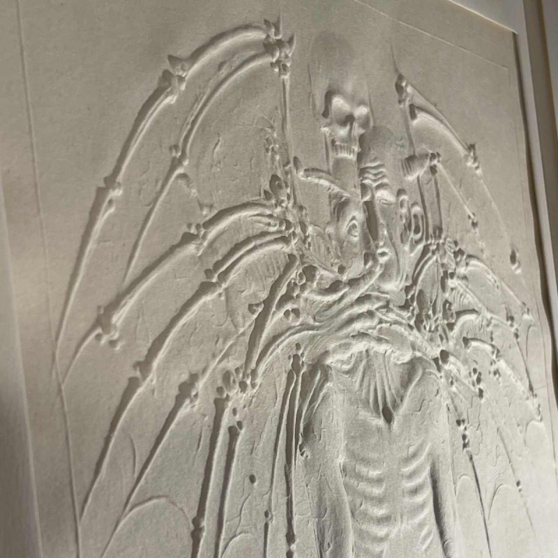 Pieter Oriesek 'Faust' Devil exchanging his soul for knowledge and youth - embossed paper EA/100