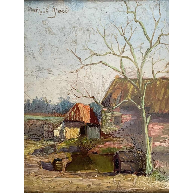Noël Yarb " Paysage campagnard "