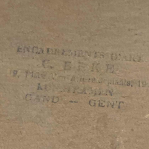 ROGER DE RUYCKE ' La Belle Corisande ' femme nue, gravure Ã  l'aquatinte, 1950