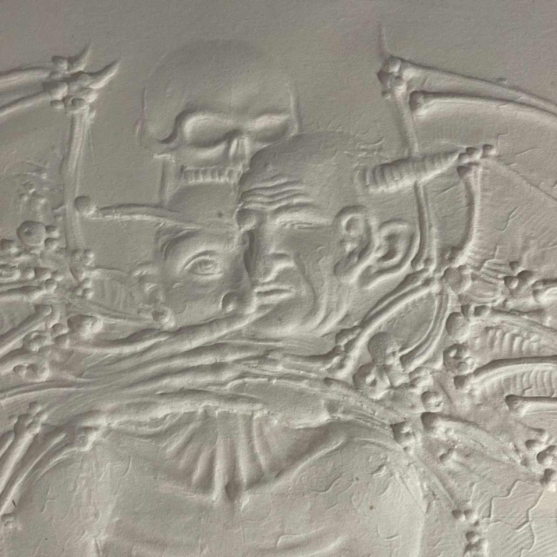 Pieter Oriesek 'Faust' Devil exchanging his soul for knowledge and youth - embossed paper EA/100