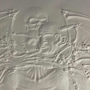 Pieter Oriesek 'Faust' Devil exchanging his soul for knowledge and youth - embossed paper EA/100