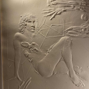 Pieter Oriesek 'Faust' Devil exchanging his soul for knowledge and youth - embossed paper EA/100