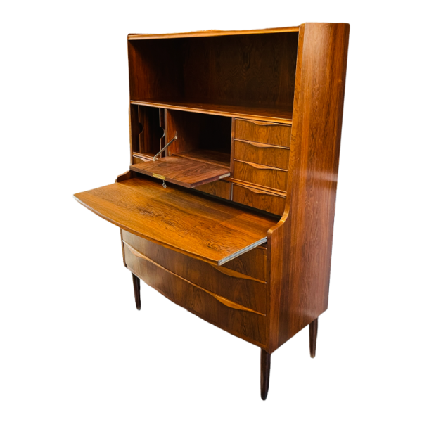 Vintage Desk meuble, Scandinavisch design bureau, palissanderhout, ca 1960