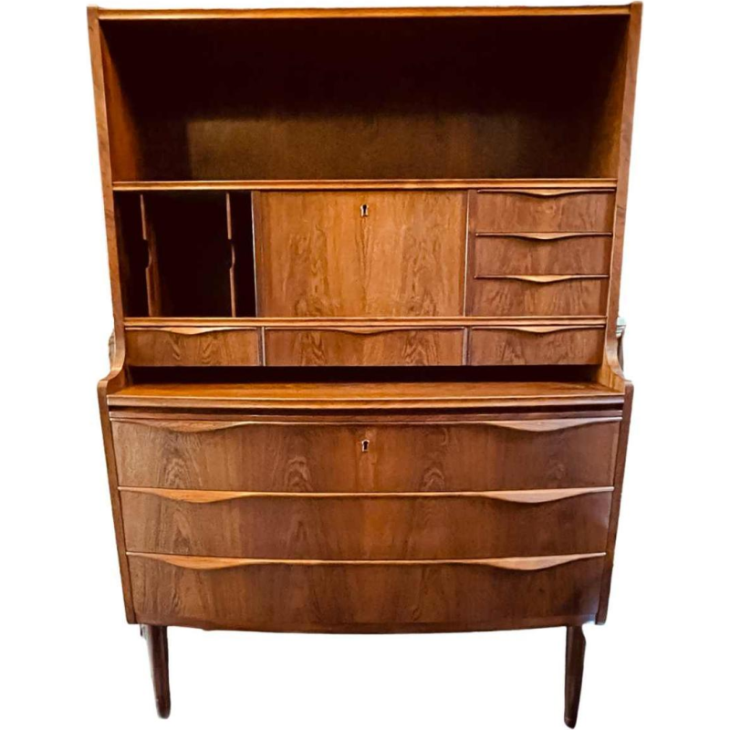 Vintage Desk meuble, Scandinavisch design bureau, palissanderhout, ca 1960