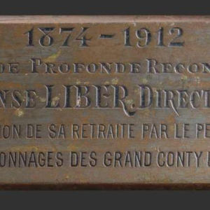 Jef Lambeaux De zaaier bronzen sculptuur van een man, eind 19e eeuw