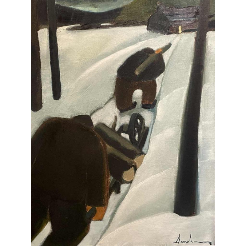 RÉSERVÉ : Milo DARDENNE (1938-) « De retour de la forêt »