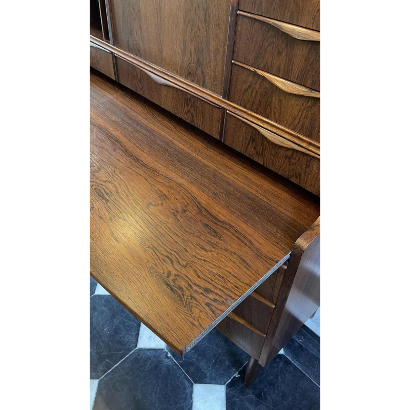 Vintage Desk meuble, Scandinavisch design bureau, palissanderhout, ca 1960