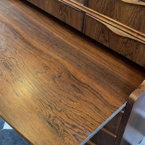 Meuble Bureau Secrétaire Vintage Design Scandinave Danois en Palissandre, 1960s