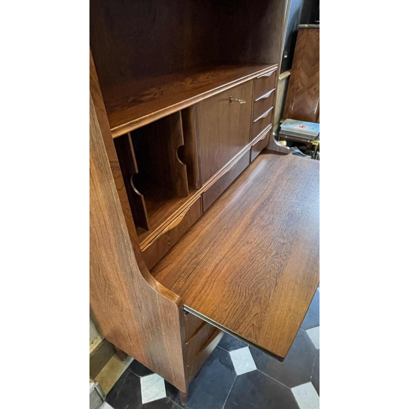 Vintage Desk meuble, Scandinavisch design bureau, palissanderhout, ca 1960