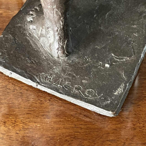 CHRISTIAN LEROY "Sumo", sculpture expressionniste d'un homme en bronze, cire perdue, ca 1970