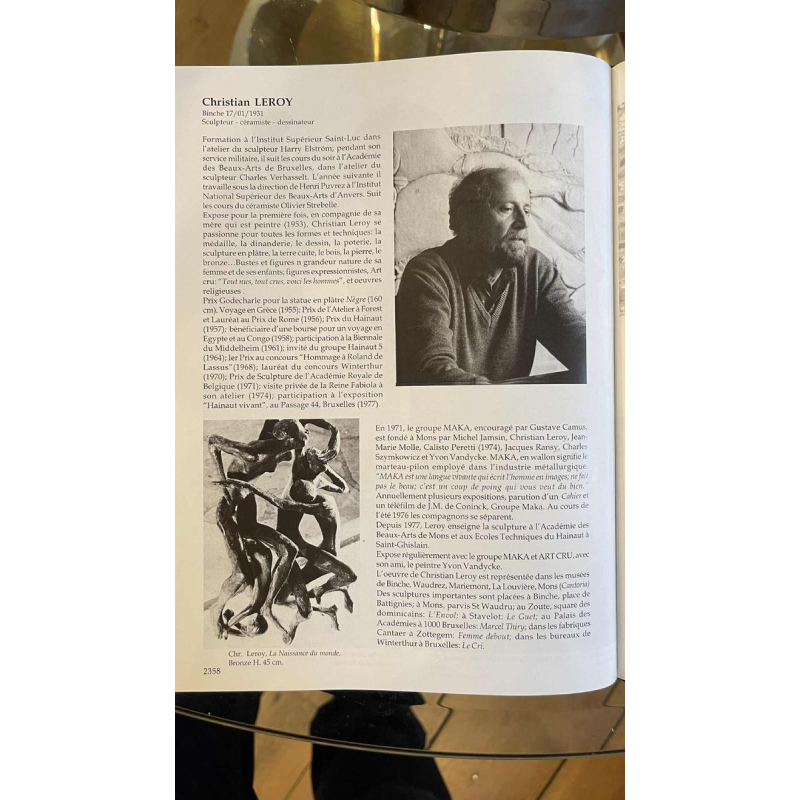 CHRISTIAN LEROY "Sumo", sculpture expressionniste d'un homme en bronze, cire perdue, ca 1970