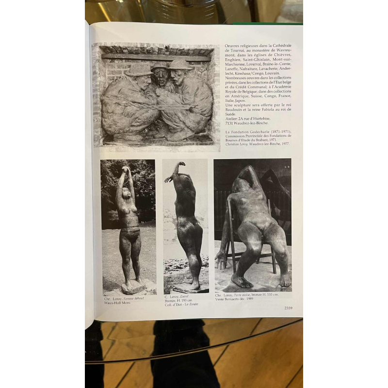 CHRISTIAN LEROY "Sumo", expressionistische sculptuur van een man in brons, verloren was, ca 1970