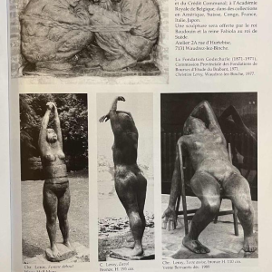 CHRISTIAN LEROY "Sumo", sculpture expressionniste d'un homme en bronze, cire perdue, ca 1970