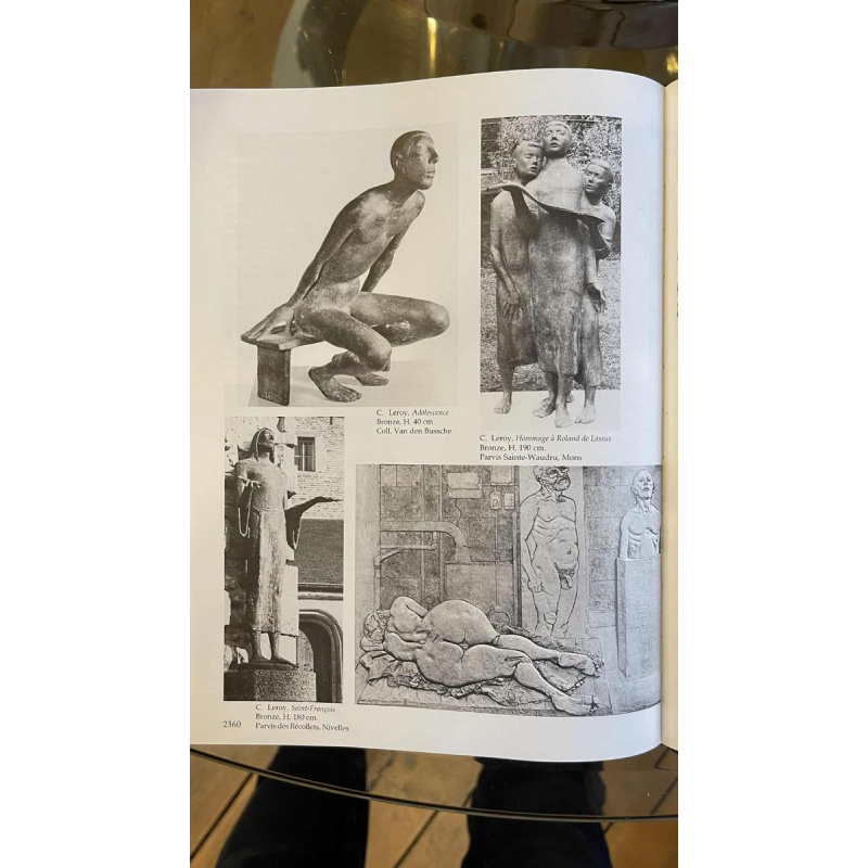 CHRISTIAN LEROY "Sumo", expressionistische sculptuur van een man in brons, verloren was, ca 1970