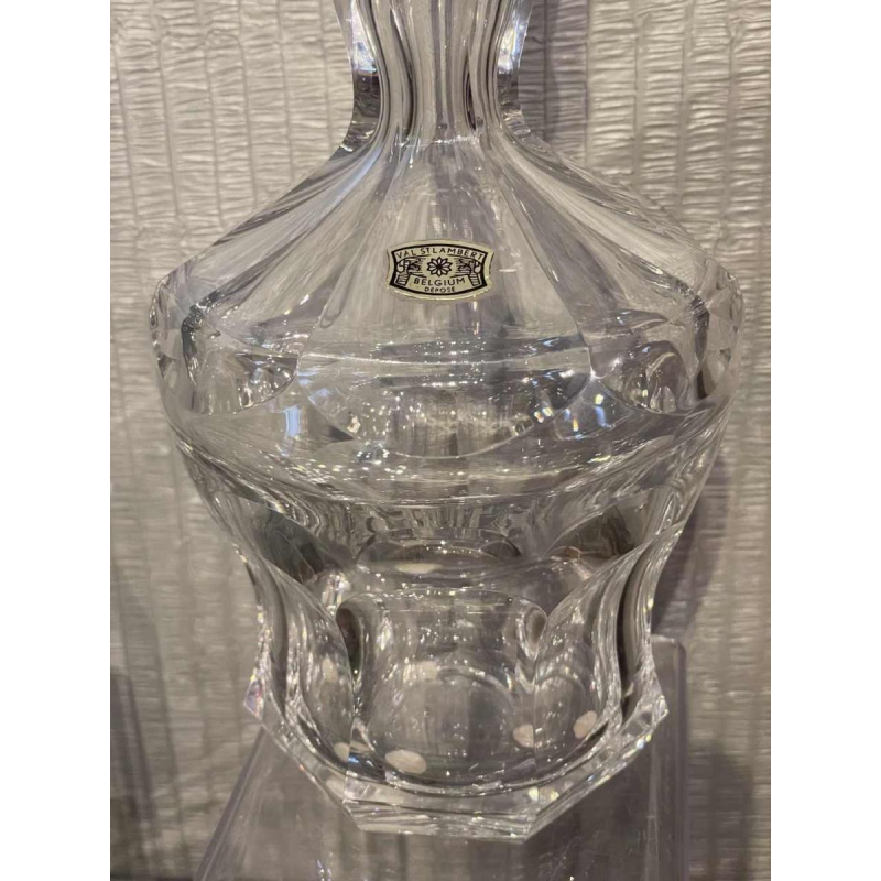 Val St Lambert Lalaing pattern crystal decanter