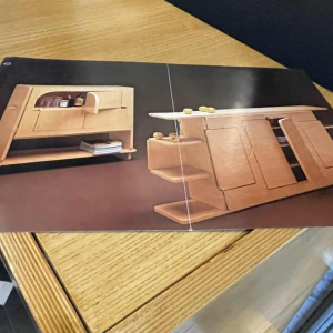 BENIAMINO BONETTO ' L'Ammiraglio - Aggregabili ' Cabinet Pliable Multiplex Design Italien 1970