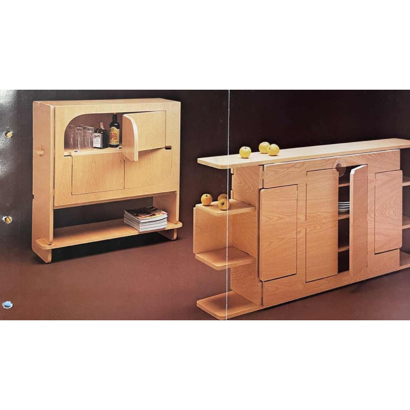 BENIAMINO BONETTO 'L'Ammiraglio - Aggregabili ' Vouwkast Multiplex Italiaans Design 1970s