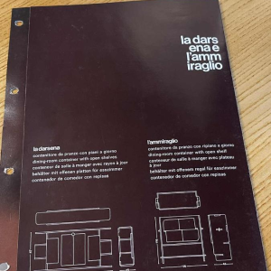 BENIAMINO BONETTO 'L'Ammiraglio - Aggregabili ' Vouwkast Multiplex Italiaans Design 1970s