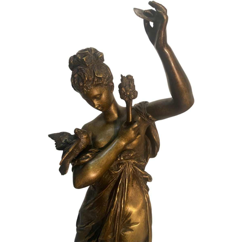 Rare modèle de Carrier-Belleuse titré Message