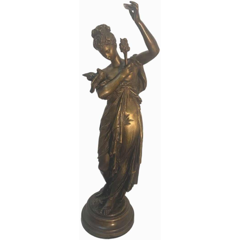 Rare modèle de Carrier-Belleuse titré Message