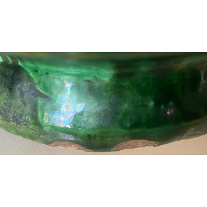 Vase Art Nouveau en faïence, pièce unique