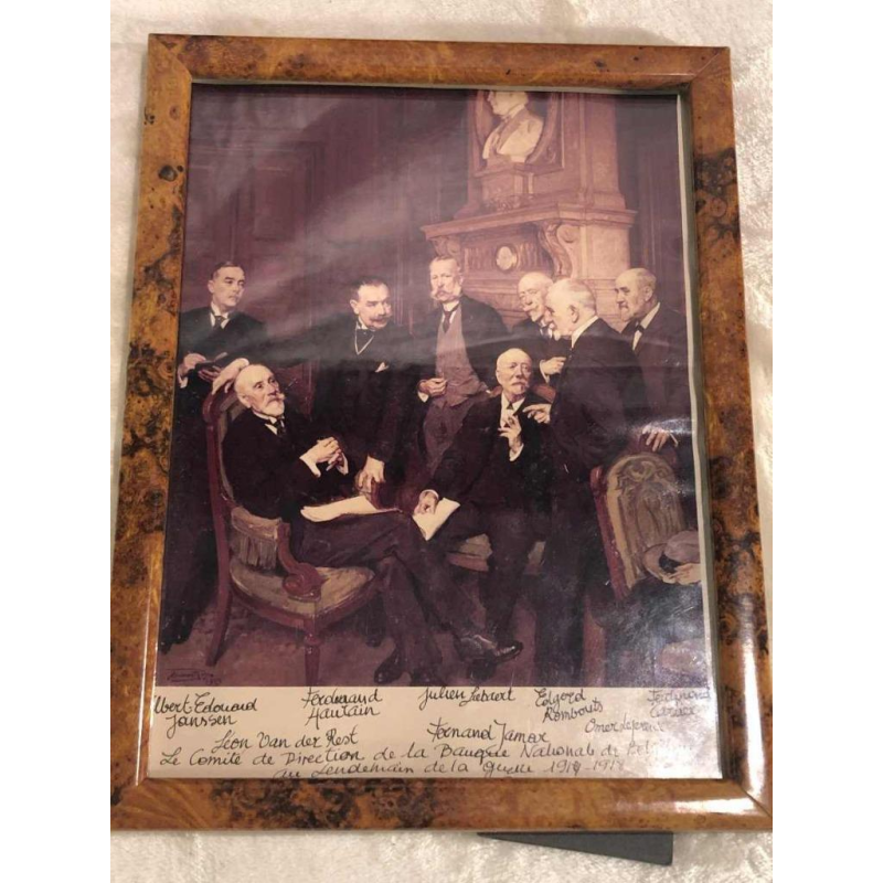 Esquisse sur toile, comité de direction de la Banque Nationale, H. Richir